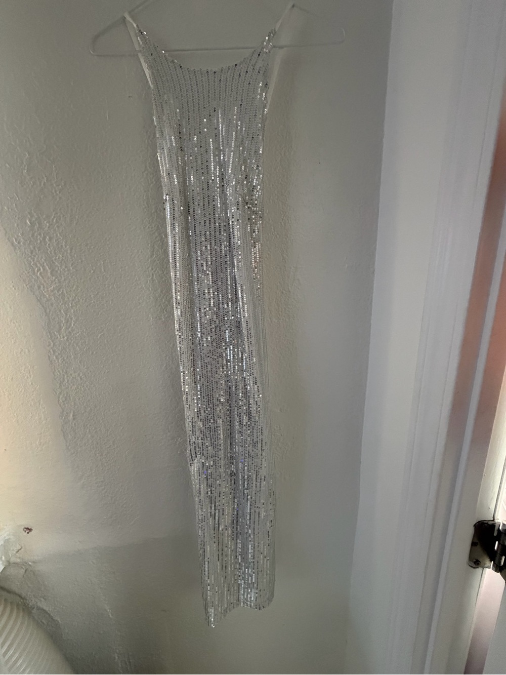 Silver Sequin Dress - Elegant Sparkle